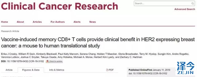 乳腺癌患者新希望！针对HER2蛋白的乳腺癌疫苗VRP-HER2横空出世！